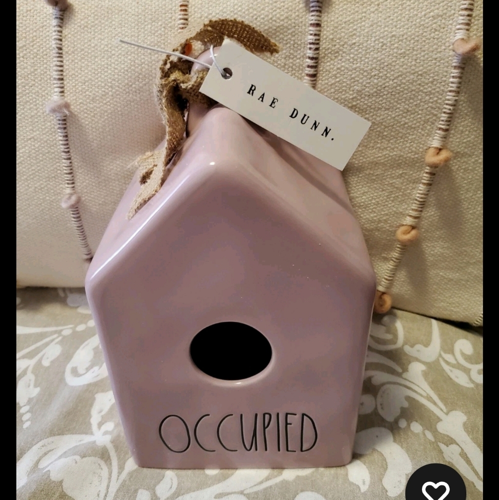 Rae Dunn OCCUPIED birdhouse